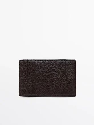 Portefeuille vertical en cuir nappa « Magic »