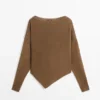 Pull-cape asymétrique en maille Pull-cape asymétrique en maille