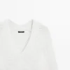 Pull à col en V ajouré
