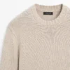 Pull à col rond en maille de coton mélangé