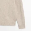 Pull à col rond en maille de coton mélangé