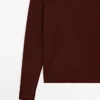 Pull à col rond en maille fine 100 % laine