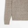 Pull à col rond en maille rayée