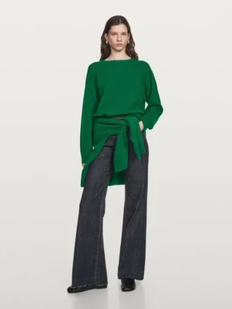 Pull à col rond en mélange de laine