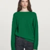Pull à col rond en mélange de laine