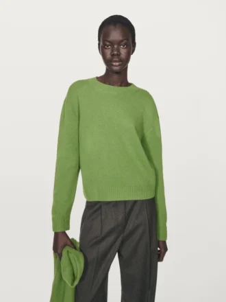 Pull à col rond en mélange de laine