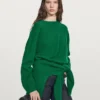 Pull à col rond en mélange de laine