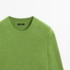 Pull à col rond en mélange de laine