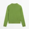 Pull à col rond en mélange de laine