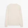 Pull à col rond en tricot de coton