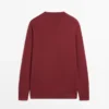 Pull à col rond en tricot de coton