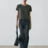 Pull court en tricot d&rsquo;alpaga et de laine