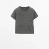 Pull court en tricot d&rsquo;alpaga et de laine