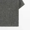 Pull court en tricot d&rsquo;alpaga et de laine