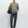 Pull en coton à mailles torsadées