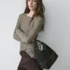 Pull en coton mélangé ajouré