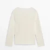 Pull en coton mélangé ajouré