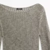 Pull en coton mélangé ajouré