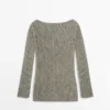 Pull en coton mélangé ajouré