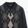 Pull en maille avec motif argyle Pull en maille avec motif argyle