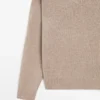 Pull en maille à col en V avec coudières Pull en maille à col en V avec coudières