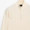 Pull en maille à col montant avec fermeture éclair Pull en maille à col montant avec fermeture éclair