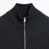 Pull en maille à col montant avec fermeture éclair Pull en maille à col montant avec fermeture éclair