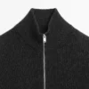 Pull en maille à col montant avec fermeture éclair Pull en maille à col montant avec fermeture éclair