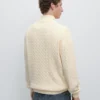 Pull en maille à col montant avec fermeture éclair Pull en maille à col montant avec fermeture éclair