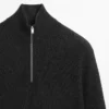 Pull en maille à col montant avec fermeture éclair Pull en maille à col montant avec fermeture éclair