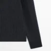 Pull en maille à col montant avec fermeture éclair Pull en maille à col montant avec fermeture éclair