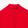 Pull en maille à col roulé boutonné Pull en maille à col roulé boutonné