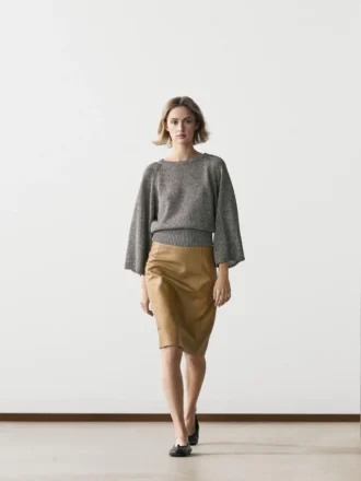 Pull en maille de coton mélangé