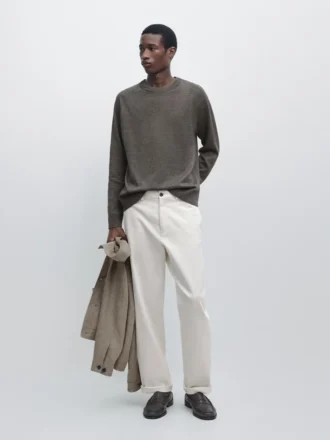 Pull en maille de coton mélangé