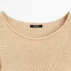 Pull en maille de coton mélangé Pull en maille de coton mélangé