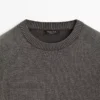 Pull en maille de coton mélangé Pull en maille de coton mélangé