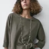 Pull en maille de coton mélangé Pull en maille de coton mélangé