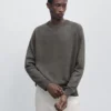 Pull en maille de coton mélangé Pull en maille de coton mélangé