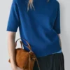 Pull en maille de coton mélangé Pull en maille de coton mélangé