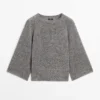 Pull en maille de coton mélangé Pull en maille de coton mélangé