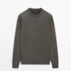 Pull en maille de coton mélangé Pull en maille de coton mélangé