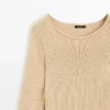 Pull en maille de coton mélangé Pull en maille de coton mélangé