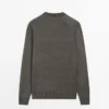 Pull en maille de coton mélangé Pull en maille de coton mélangé
