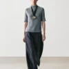 Pull en maille de coton mélangé avec col roulé Pull en maille de coton mélangé avec col roulé