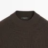 Pull en maille de coton mélangé avec col roulé Pull en maille de coton mélangé avec col roulé