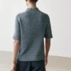Pull en maille de coton mélangé avec col roulé Pull en maille de coton mélangé avec col roulé