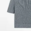 Pull en maille de coton mélangé avec col roulé Pull en maille de coton mélangé avec col roulé