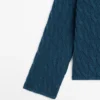 Pull en maille de coton mélangé avec détails noués Pull en maille de coton mélangé avec détails noués