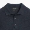 Pull en maille de laine à col polo Pull en maille de laine à col polo