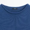 Pull en maille à manches courtes en mélange de coton Pull en maille à manches courtes en mélange de coton
